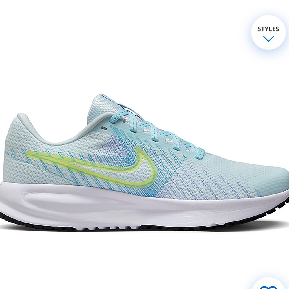 Nike Run Defy Women's Sneakers- Glacier Blue and Lemon Twist